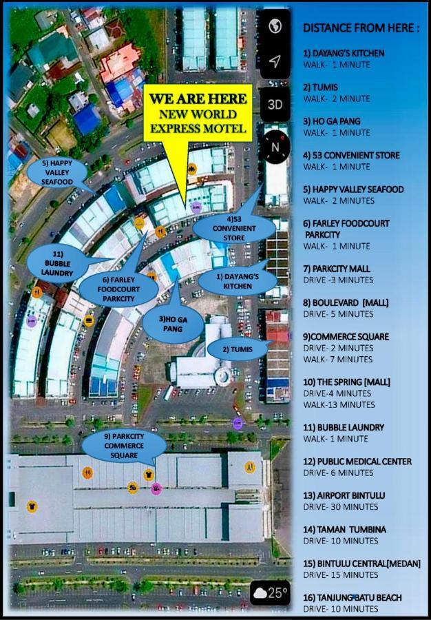 New World Express Motel Bintulu Exteriér fotografie